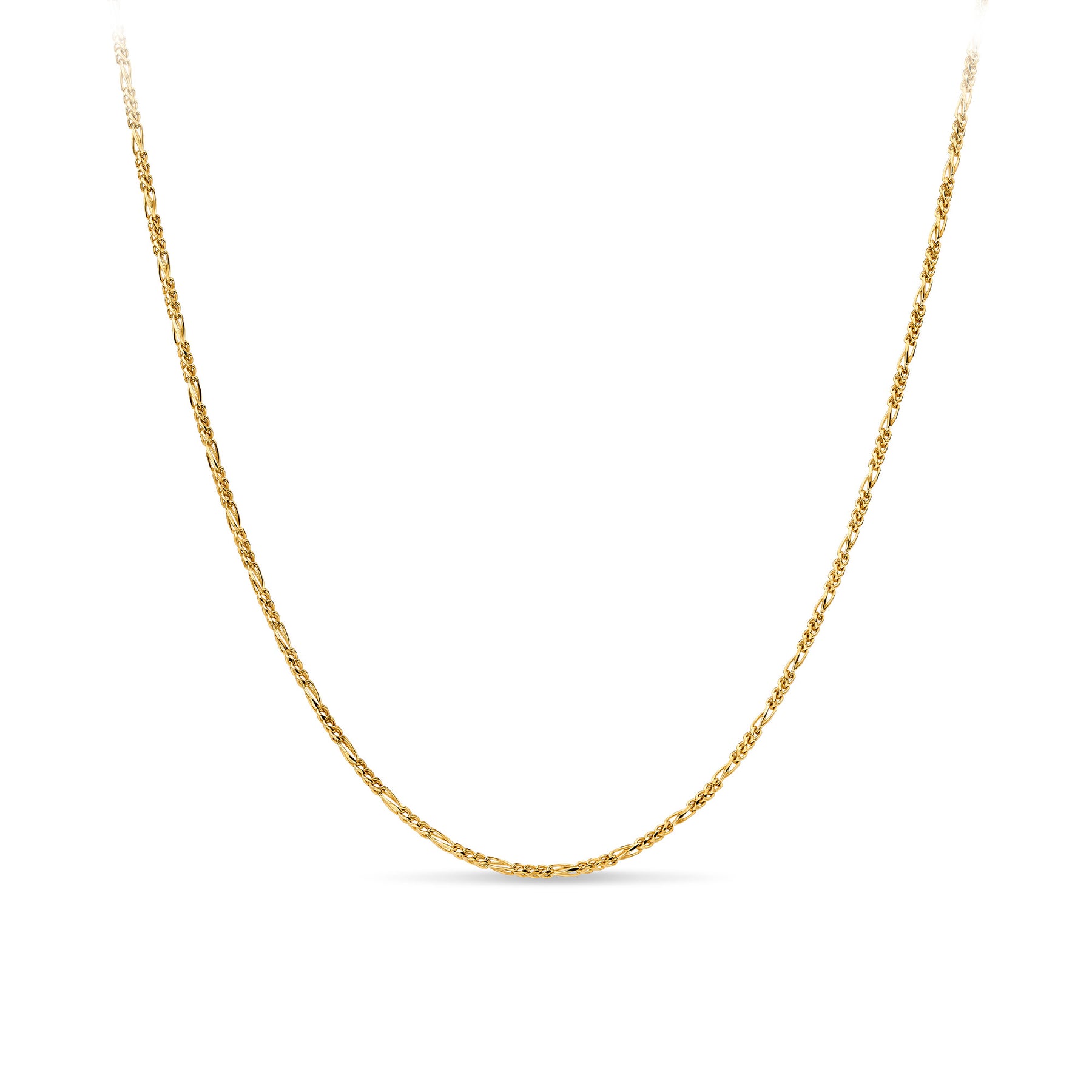 Polished Cable Link Chain in 9ct Yellow Gold