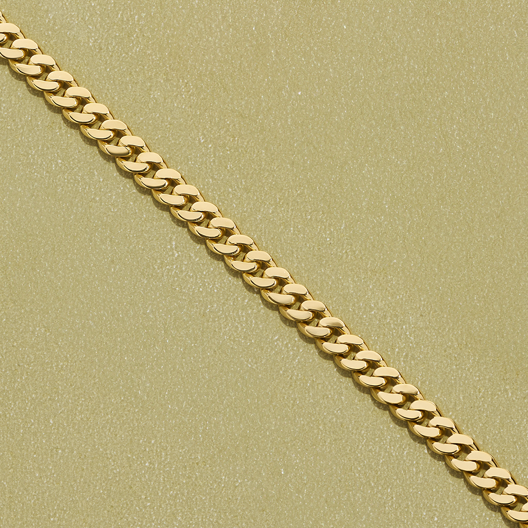 Curb Link Chain in 9ct Yellow Gold