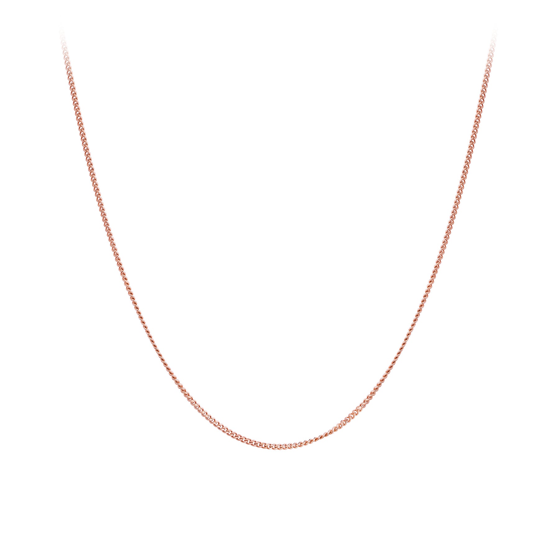 Curb Chain in 9ct Rose Gold