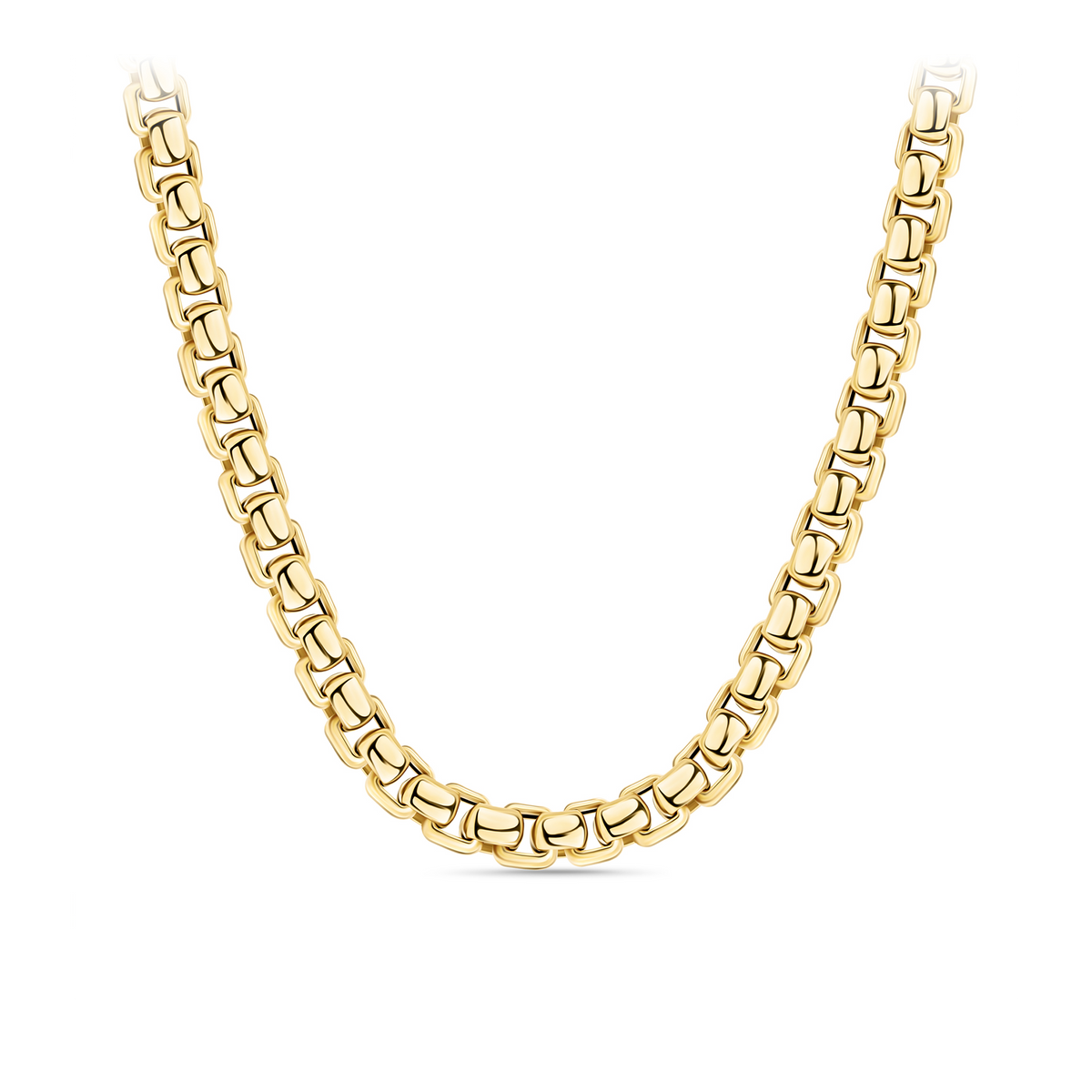 Semi-Solid Box Chain in 9ct Yellow Gold