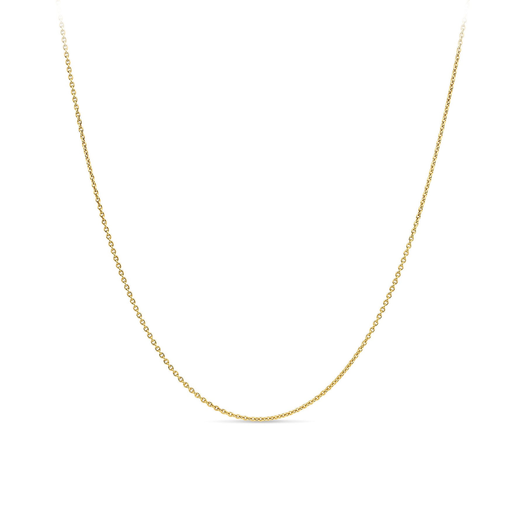 Solid Cable Link Chain in 9ct Yellow Gold