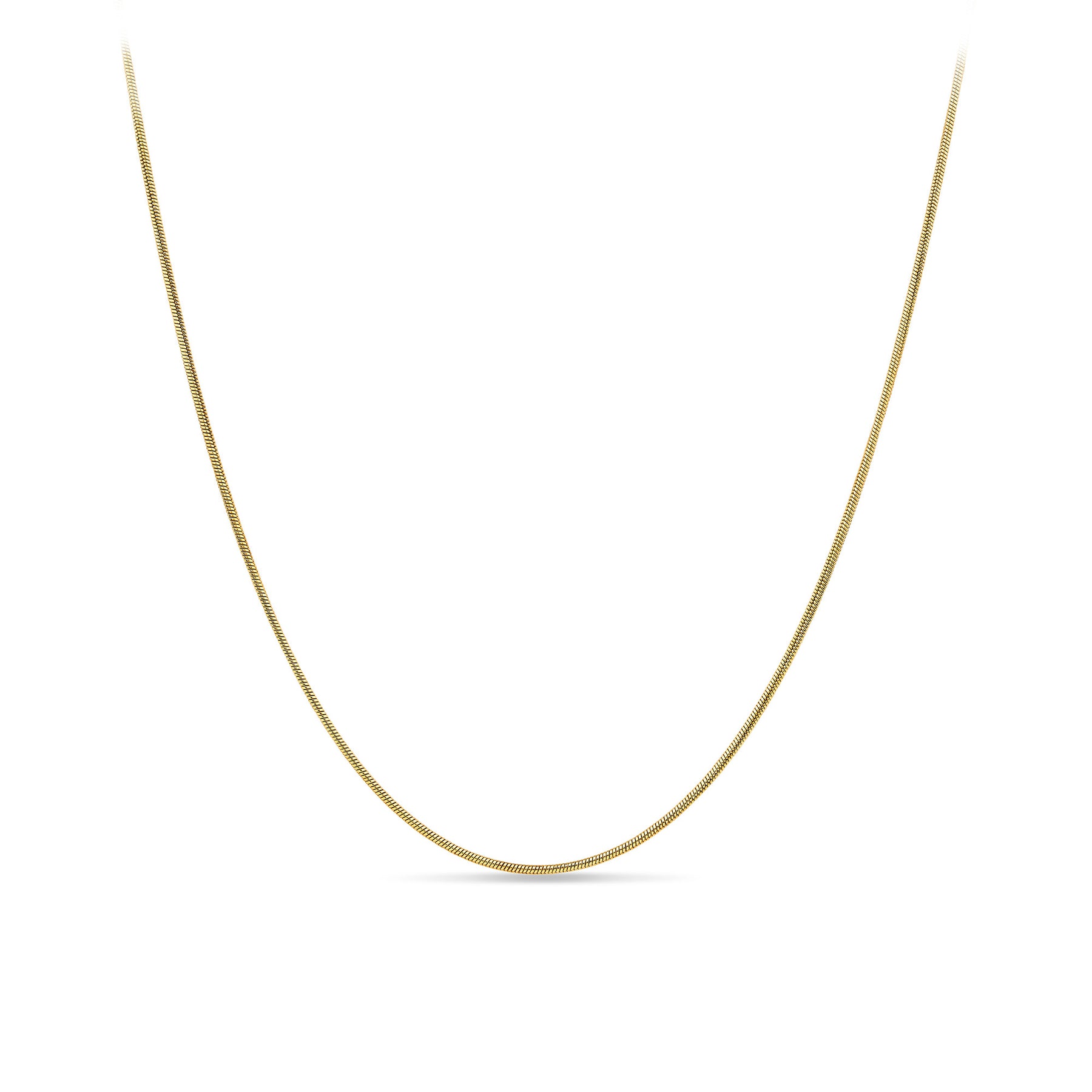 Solid Snake Link Chain in 9ct Yellow Gold