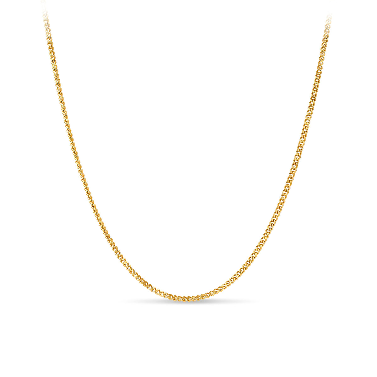 Solid Curb Link Chain in 9ct Yellow Gold