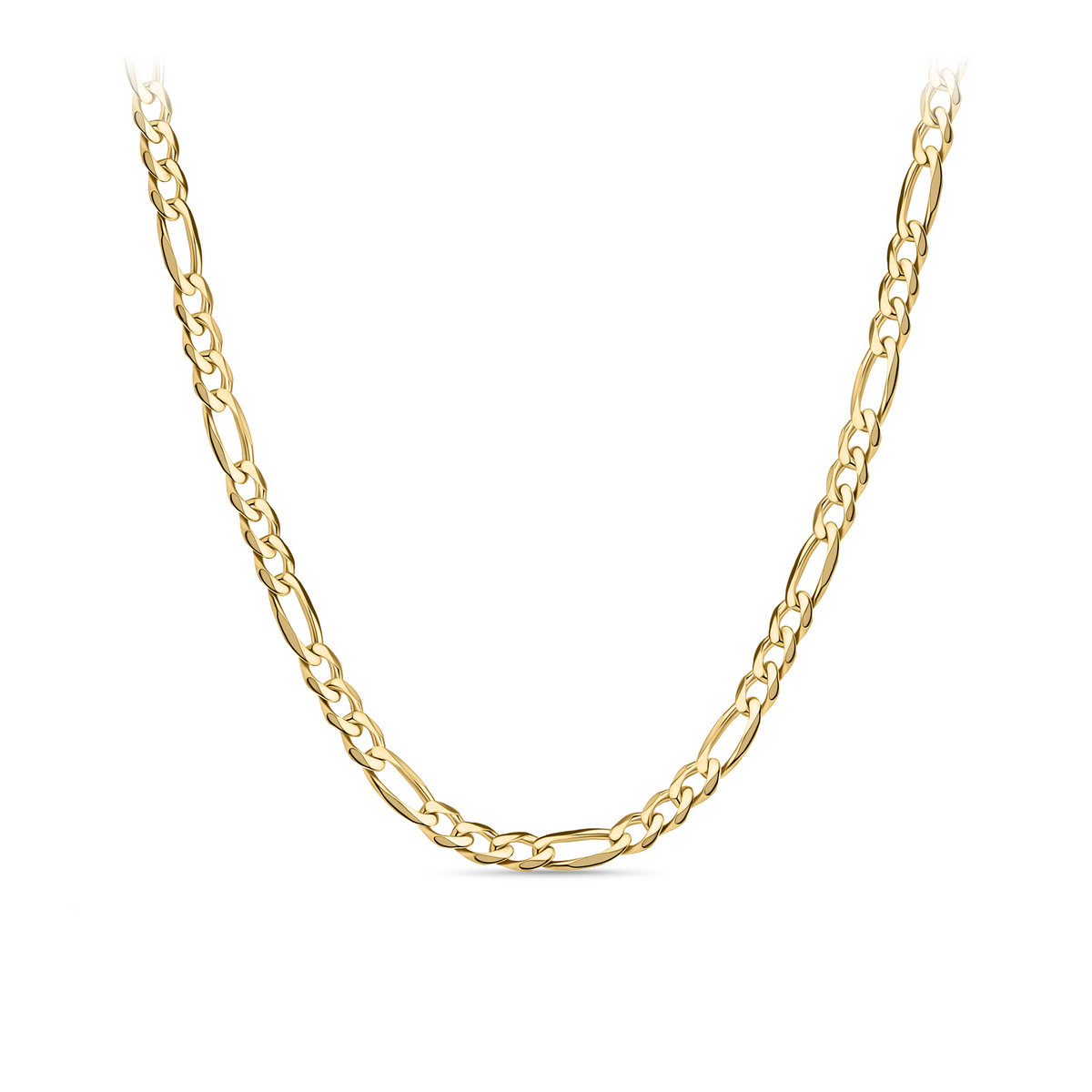 Solid Figaro Link Chain in 9ct Yellow Gold