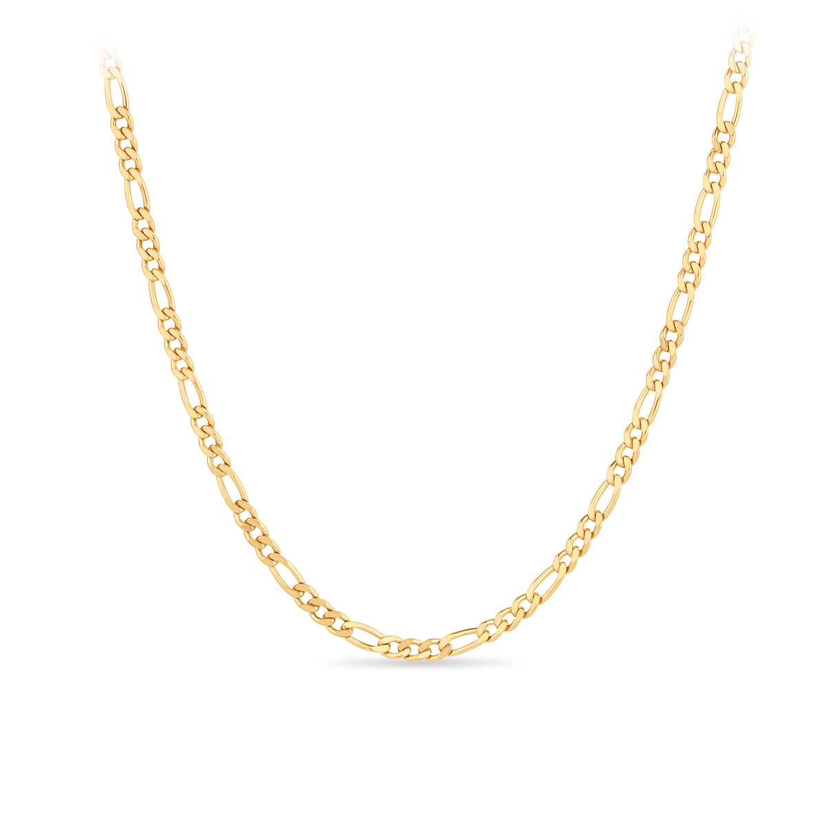 70cm Figaro Link Chain in 9ct Yellow Gold