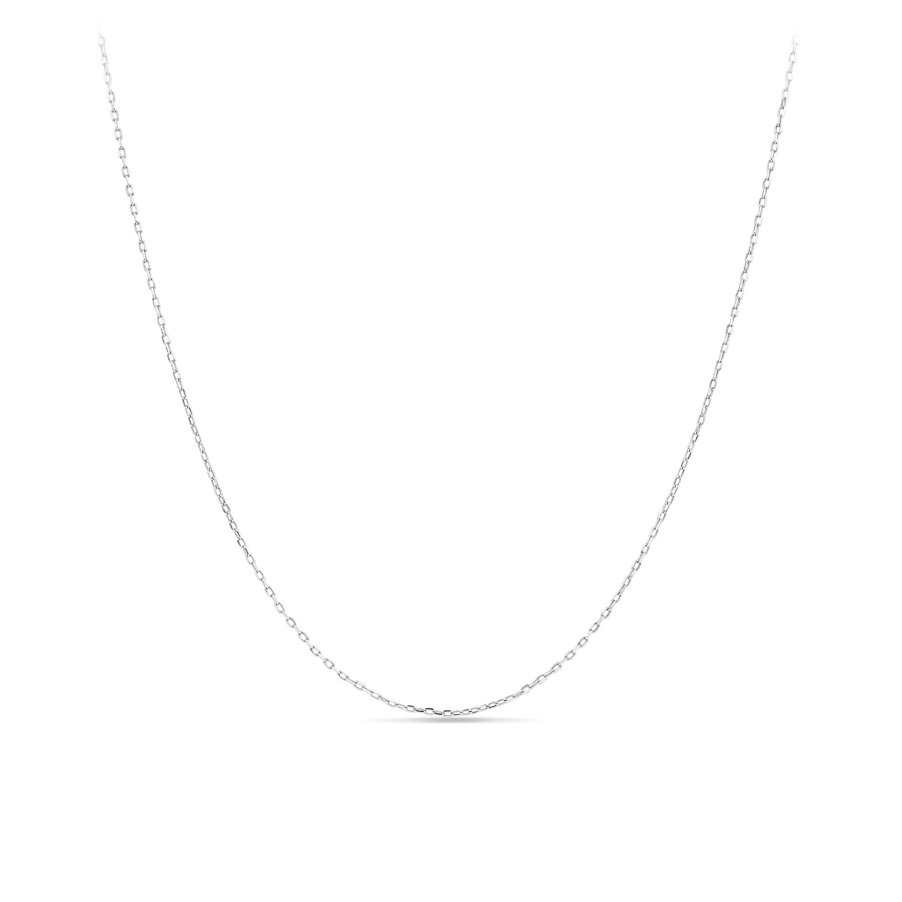 Cable Link Chain in 9ct White Gold