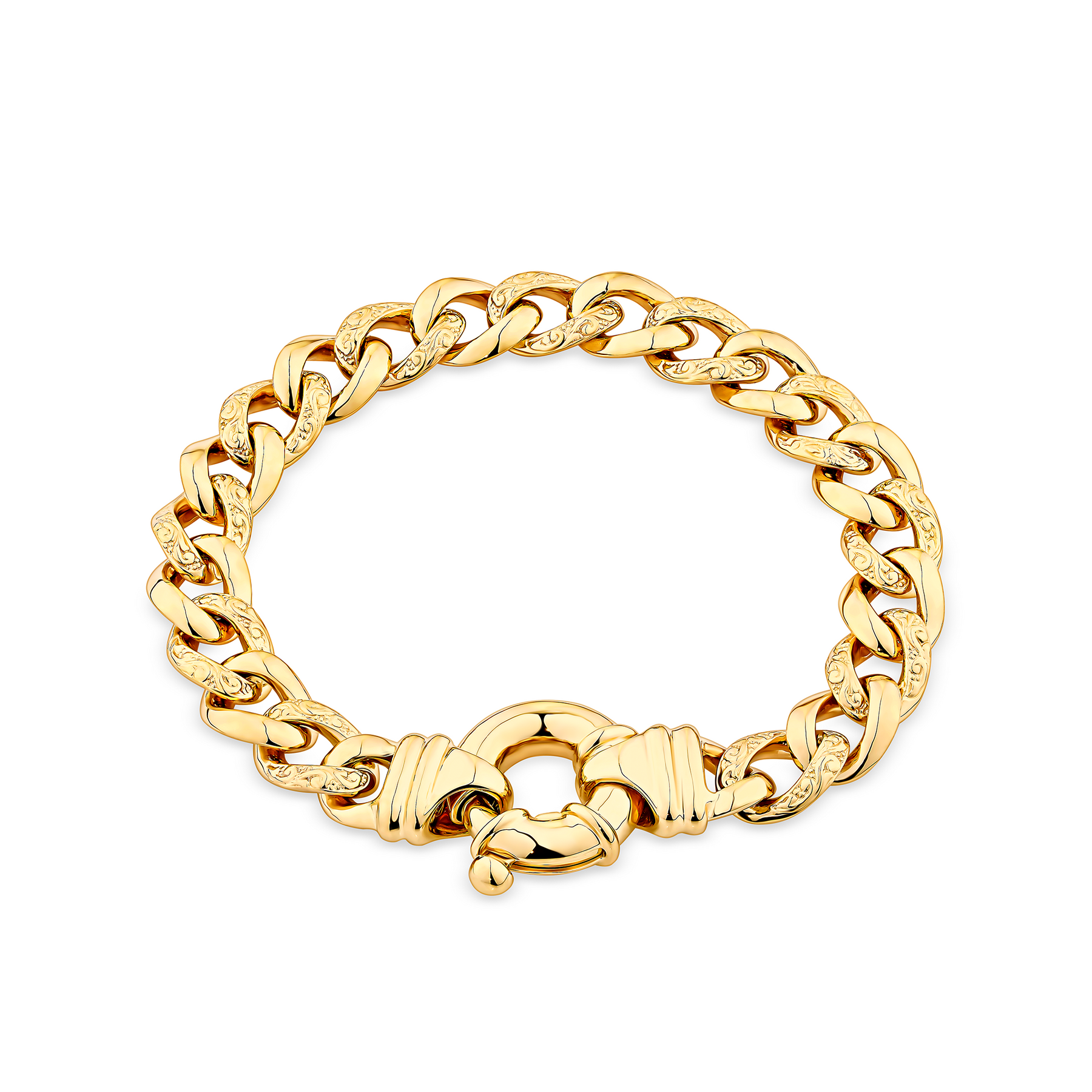 20cm Curb Link Bracelet in 9ct Yellow Gold