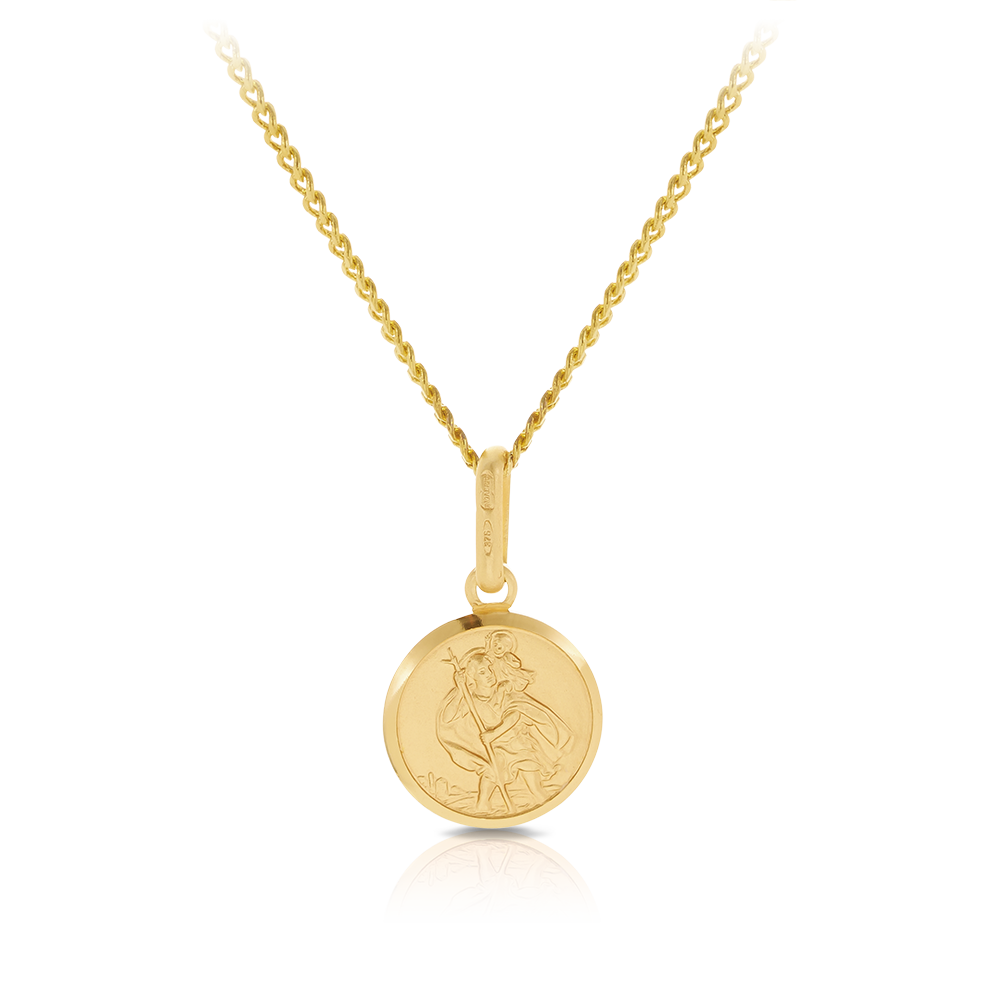 St Christopher Pendant in 9ct Yellow Gold