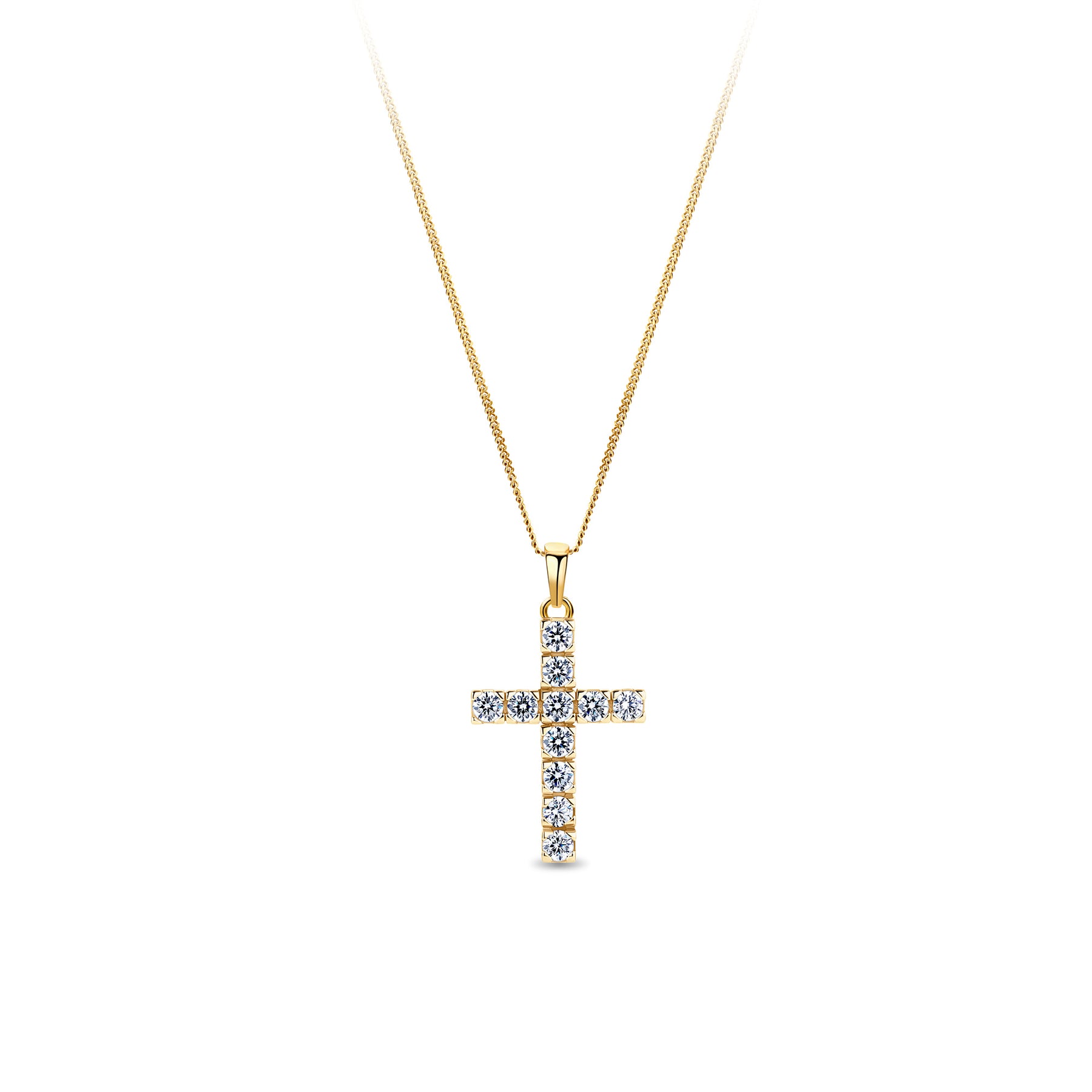 Cross Pendant in 9ct Yellow Gold