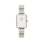 Daniel Wellington Quadro Lumine 20x26 5-Link Gold & Silver White Watch