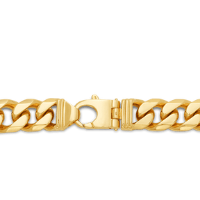 55cm Curb Chain in 9ct Yellow Gold - Wallace Bishop