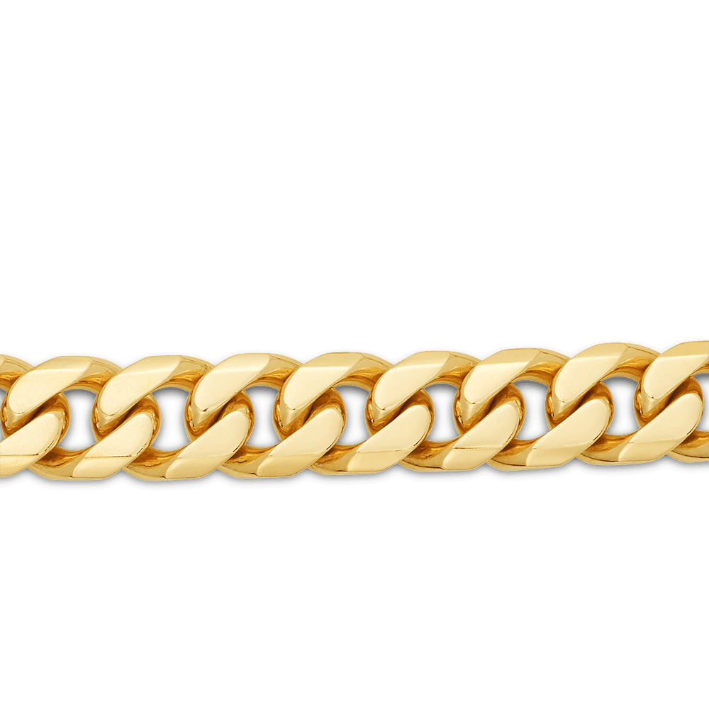 55cm Curb Chain in 9ct Yellow Gold - Wallace Bishop