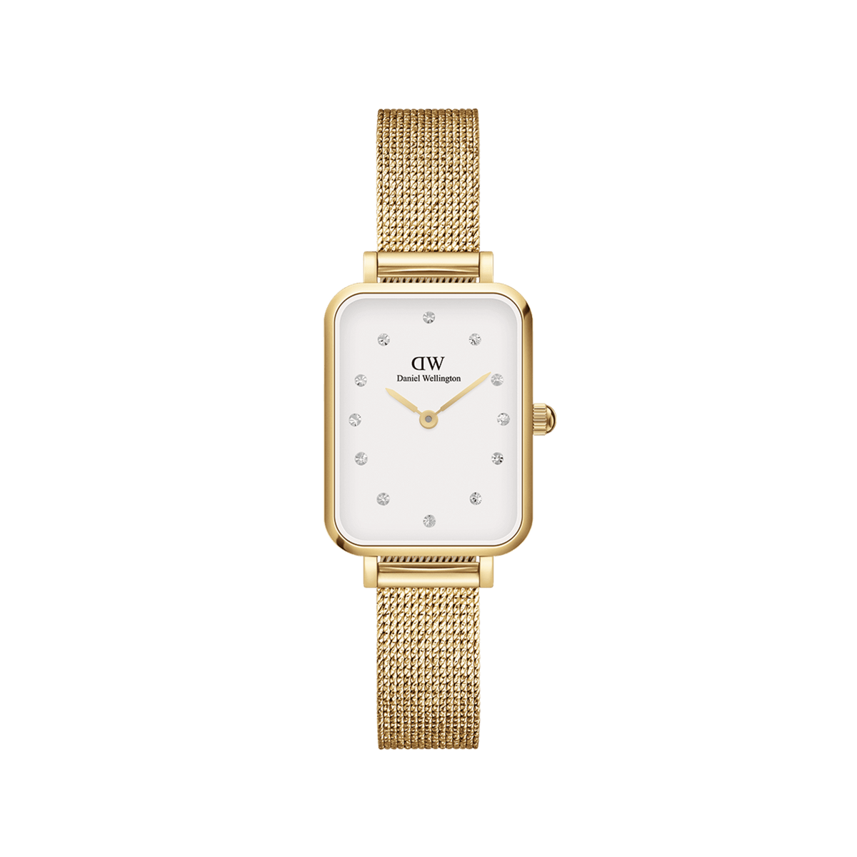 Daniel Wellington Quadro 20X26 Pressed Evergold Lumine Gold & White Watch