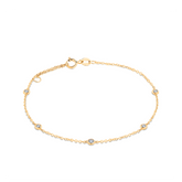 Cubic Zirconia Bracelet in 9ct Yellow Gold