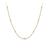 Cubic Zirconia Necklace in 9ct Yellow Gold