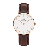 Daniel Wellington Classic 40 Bristol Rose Gold & White Watch