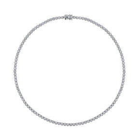 10.00ct TW Lab Grown Diamond Tennis Necklace in 18ct White Gold