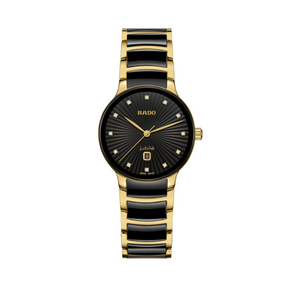 Rado Centrix Women's 30.50mm Ceramic & Yellow PVD Automatic Watch R30 025 742