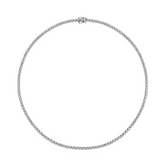 6.00ct TW Lab Grown Diamond Tennis Necklace in 18ct White Gold