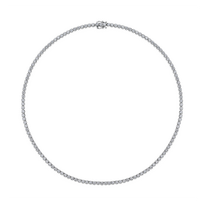 6.00ct TW Lab Grown Diamond Tennis Necklace in 18ct White Gold