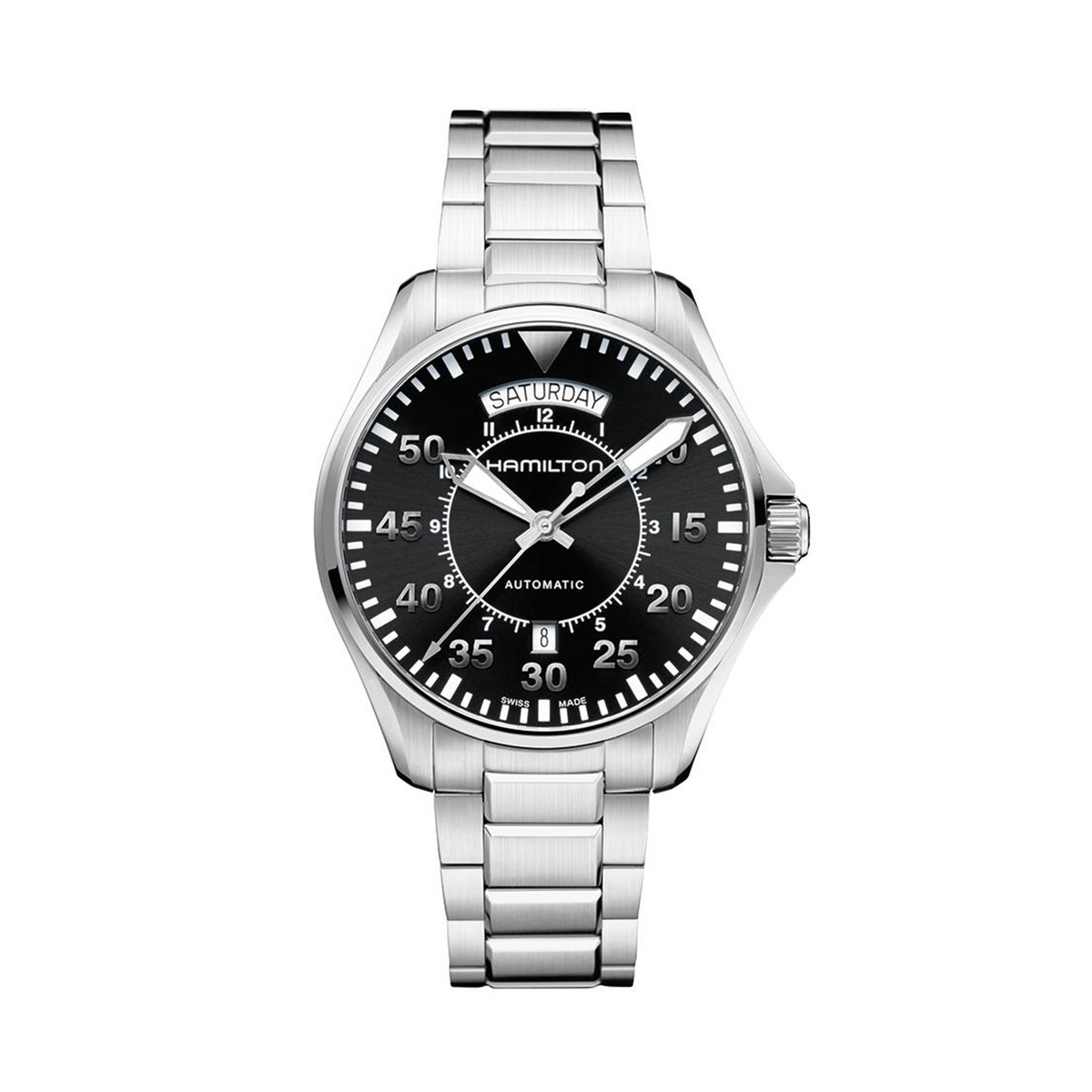 Hamilton Khaki Aviation Men's 42mm Automatic Watch H64615135