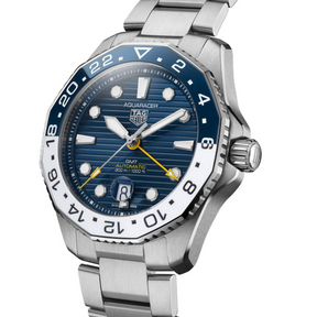 Stainless Steel Mens TAG Heuer Aquaracer Professional 300 GMT WBP2010.BA0632