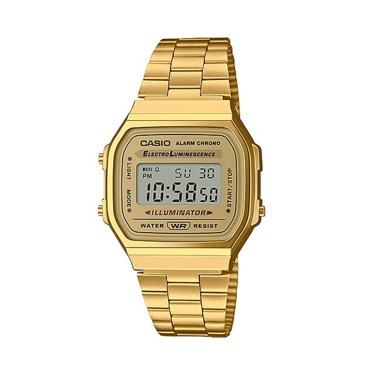 Casio Vintage Gold Plated Quartz Watch A168WG-9