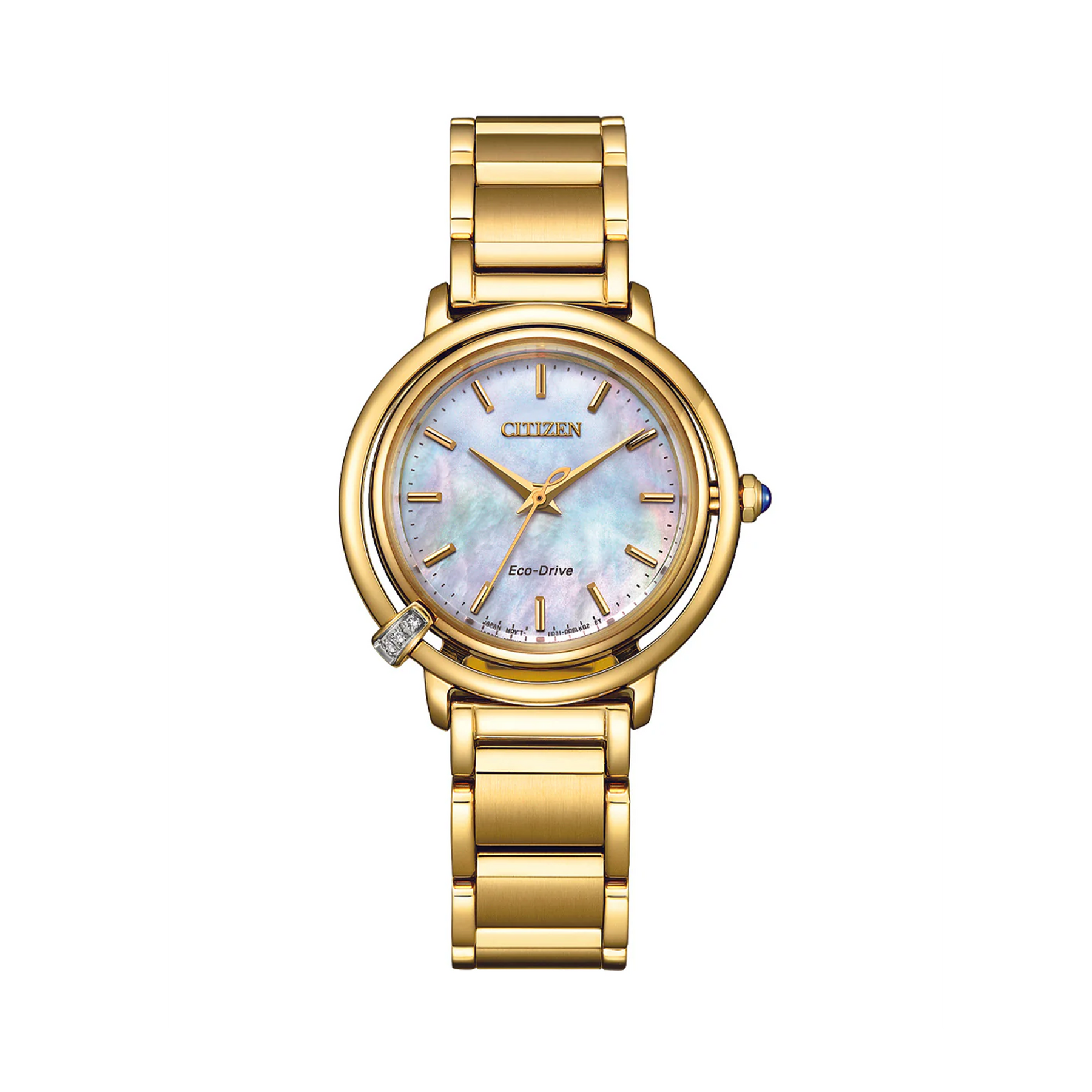 Citizen L Collection Women's 31mm Mother of Pearl Eco Drive Watch EM1092-64D