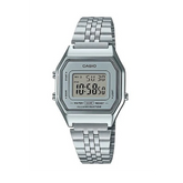 Casio Vintage Silver Plated Quartz Watch LA680WA-7D