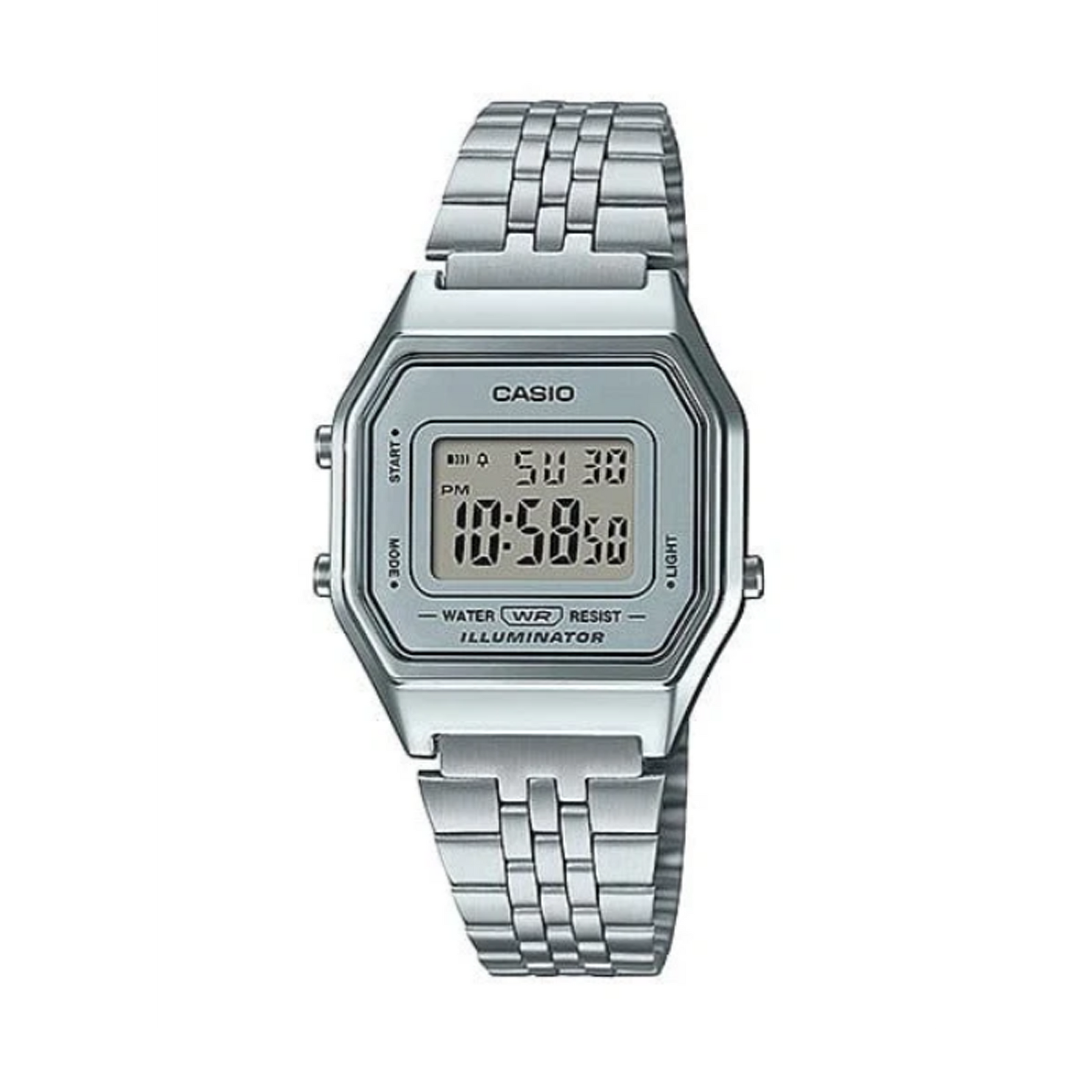 Casio Vintage Silver Plated Quartz Watch LA680WA-7D