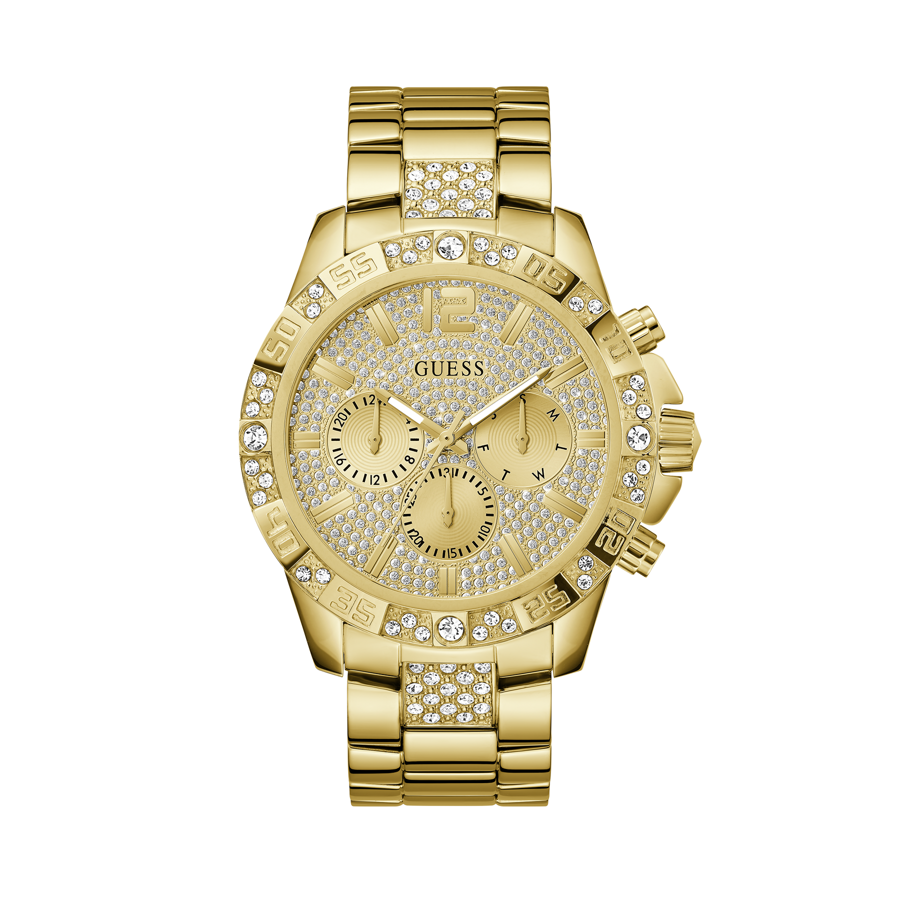 Guess Men's 48mm Gold PVD Quartz Watch GW0796G2