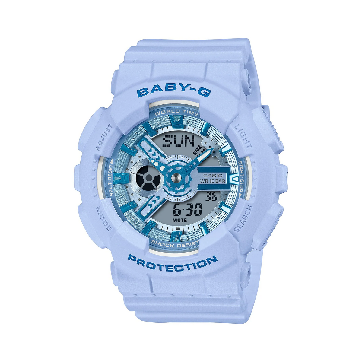 Casio G-SHOCK Women's Resin Analogue Digital Watch BA110YK-2AD