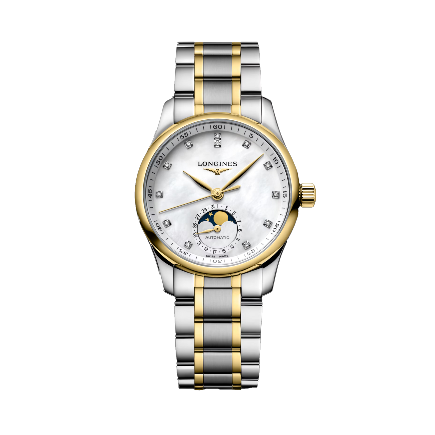 Longines Master Women's 34mm Automatic Moonphase Watch L2.409.5.87.7