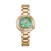 Citizen L Collection Women's 29mm Green Eco Drive Watch EM1113-82Y