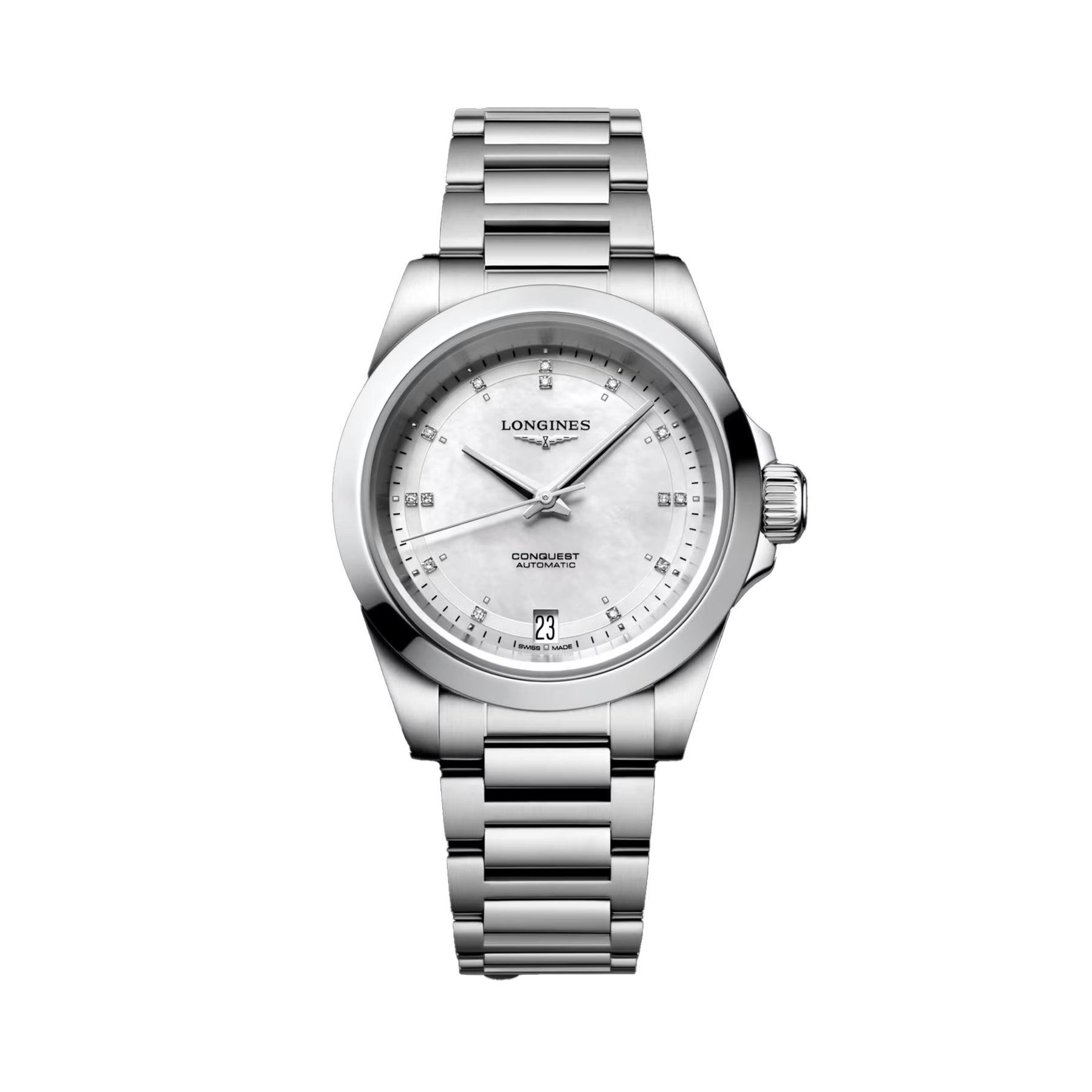 Longines Conquest Women's 34mm Stainless Steel Automatic Watch L3.430.4.87.6