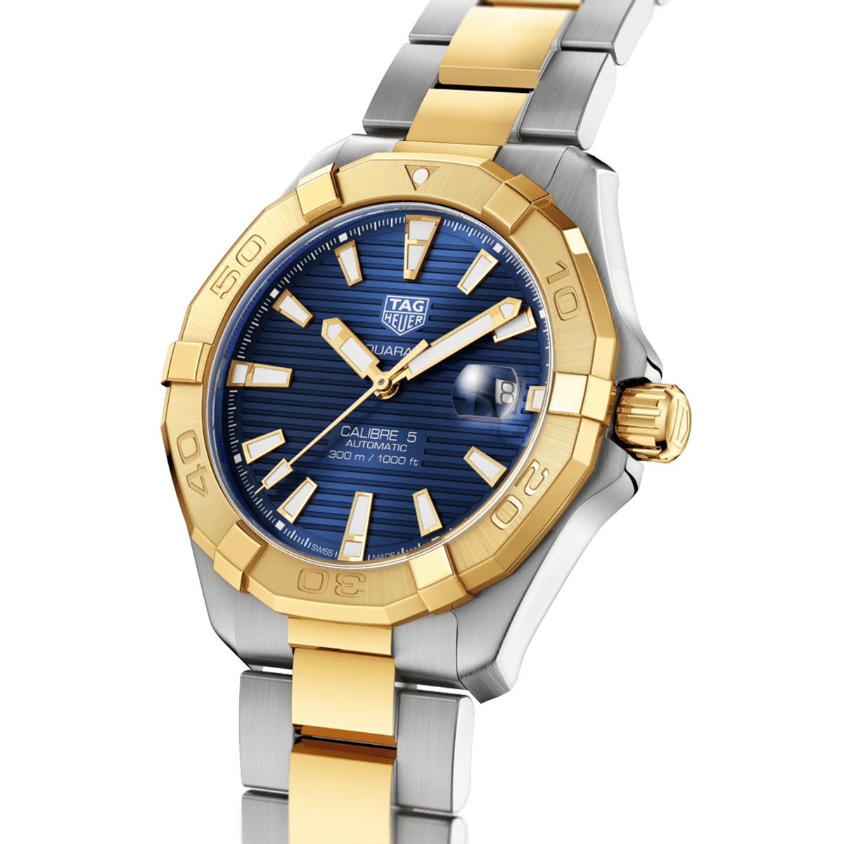 TAG Heuer Aquaracer Men's 41mm Stainless Steel & Yellow IP Two-Tone Automatic Watch WBD2120.BB0930