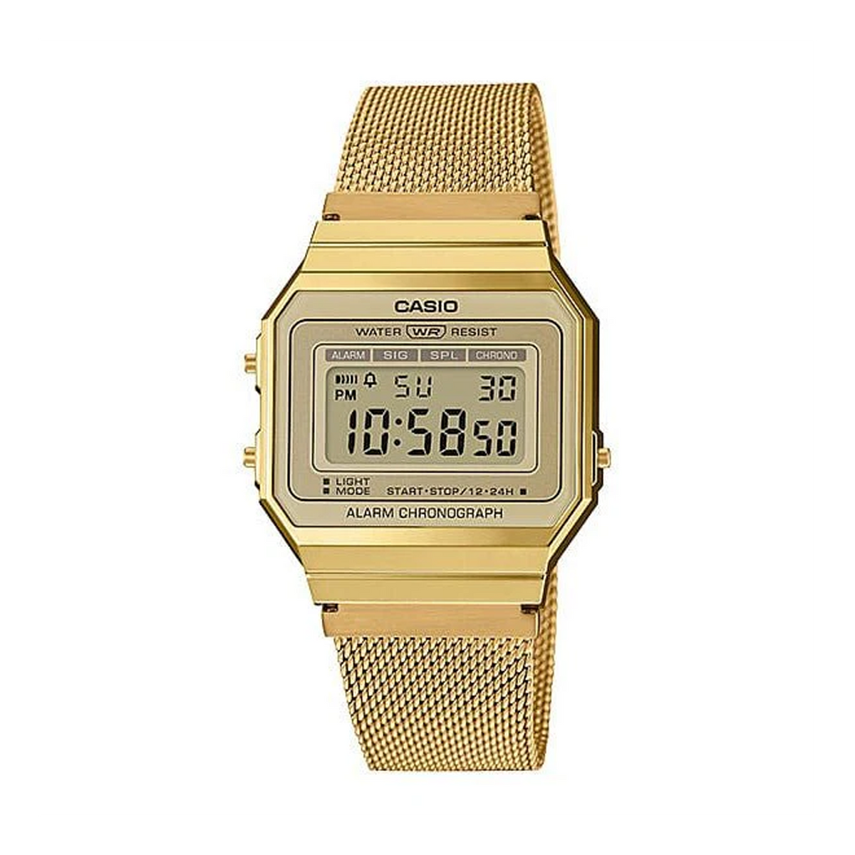 Casio Vintage Gold PVD Quartz Watch A700WMG-9A