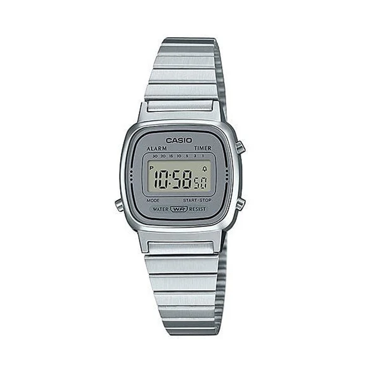 Casio Vintage Stainless Steel Quartz Watch LA670WA-7D