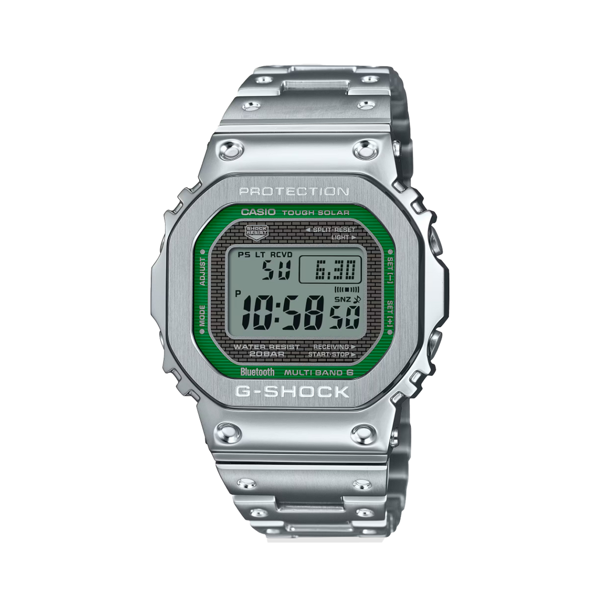 Casio G-SHOCK Stainless Steel Solar Watch GMWB5000D-3