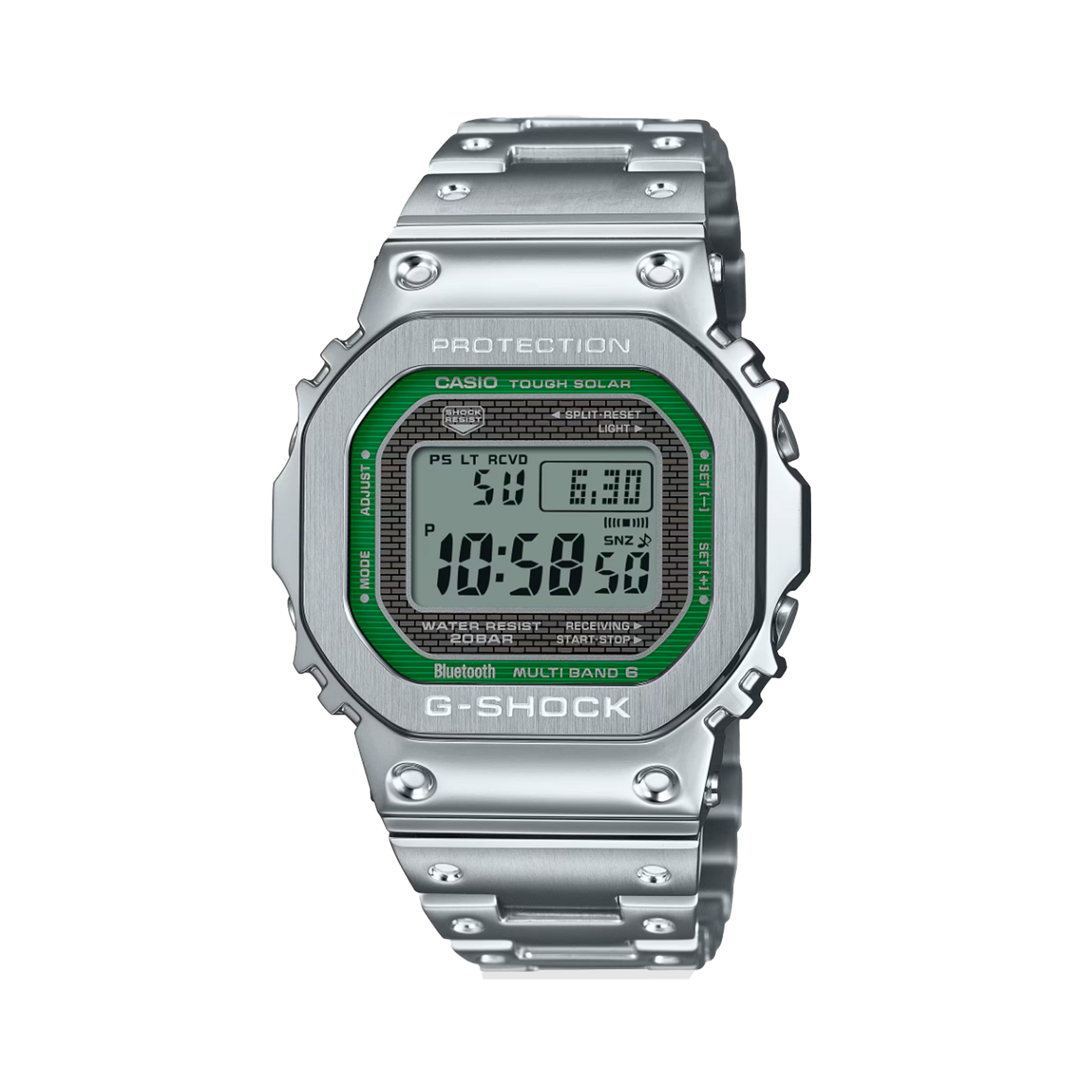 Casio G-SHOCK Stainless Steel Solar Watch GMWB5000D-3