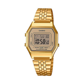 Casio Vintage Stainless Steel Quartz Watch LA680WGA-9D