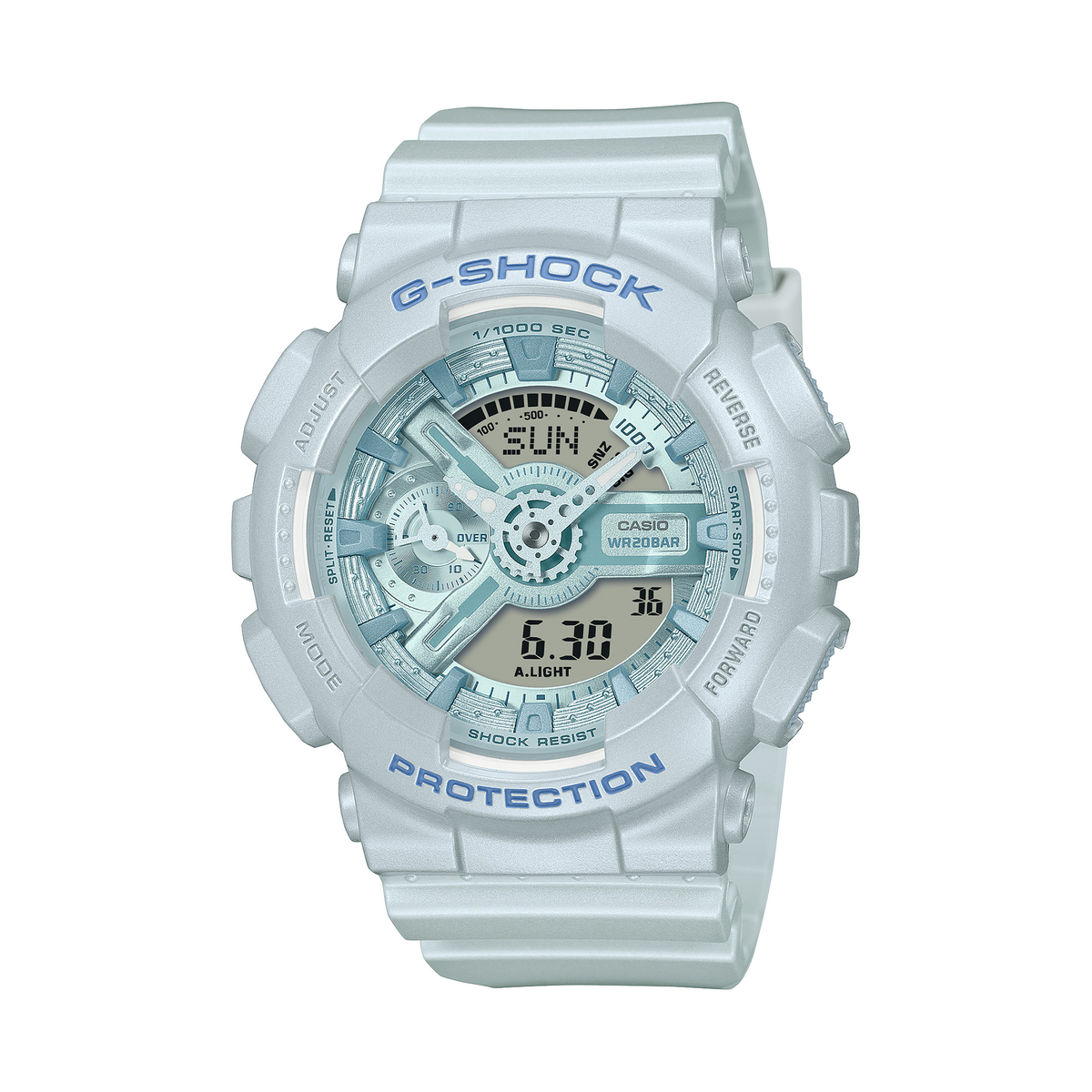 Casio G-SHOCK Resin Analogue Digital Watch GMAS110ST-2