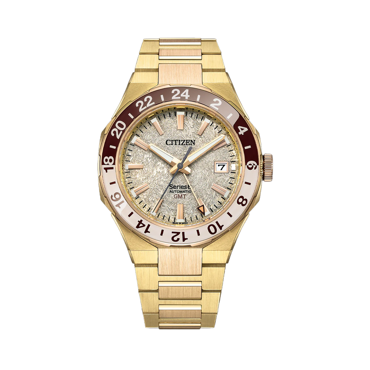 Citizen Men's Champagne Automatic GMT Watch NB6032-53P