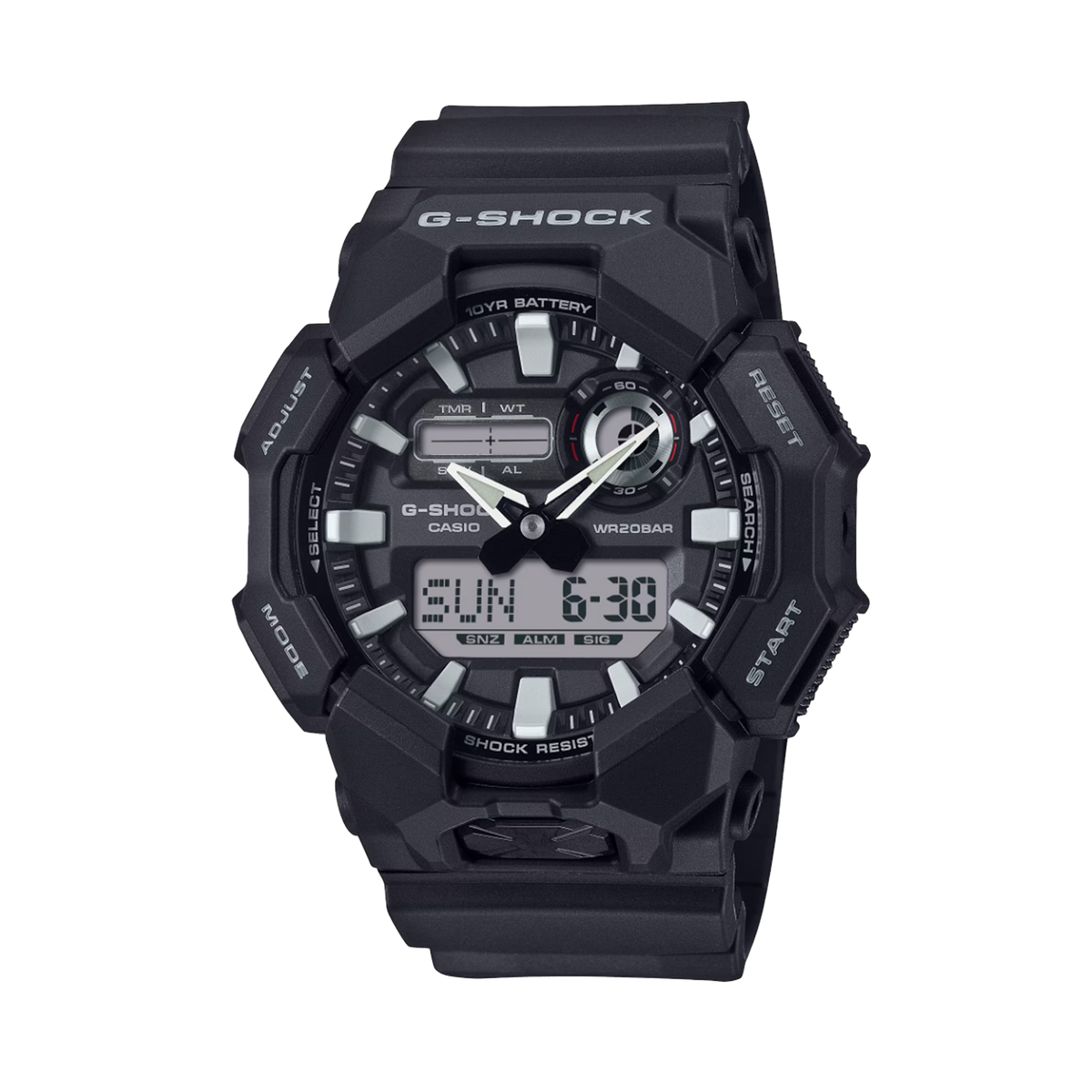 Casio G-SHOCK Men's Resin Analogue Digital Watch GA010-1AD