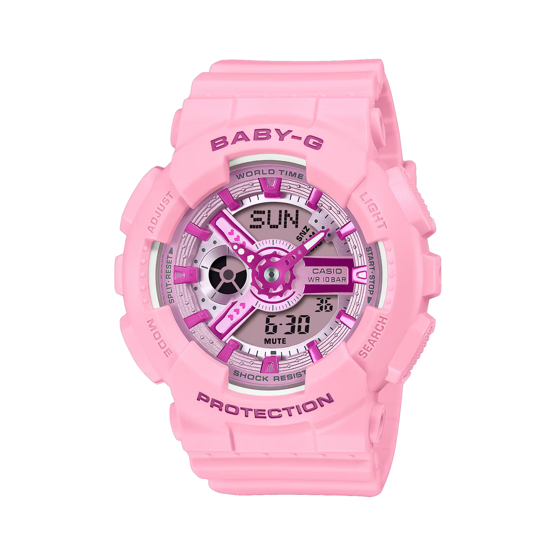 Casio G-SHOCK Women's Resin Analogue Digital Watch BA110YK-4AD