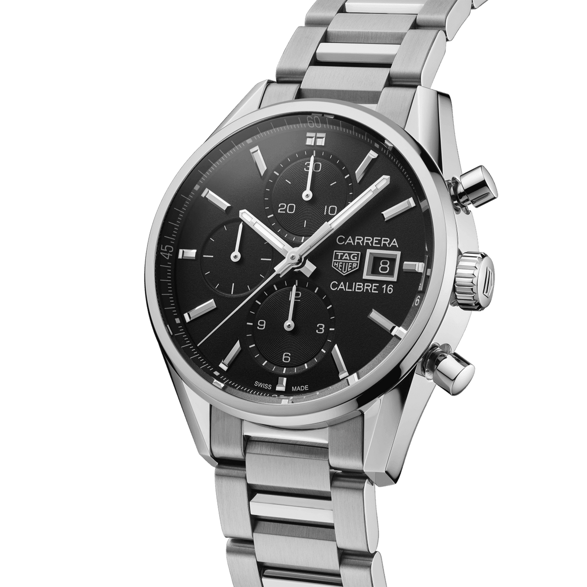 TAG Heuer Carrera Men's 41mm Stainless Steel Automatic Chronograph Watch CBK2110.BA0715