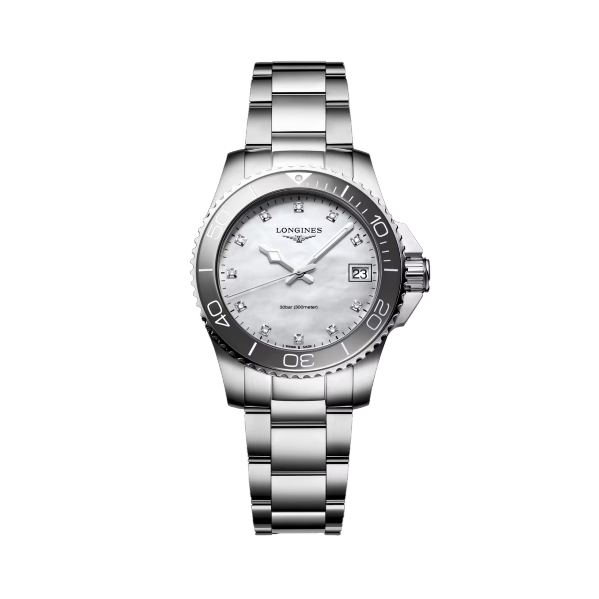 Longines Hydro Conquest Women's 32mm Quartz Watch L3.370.4.87.6