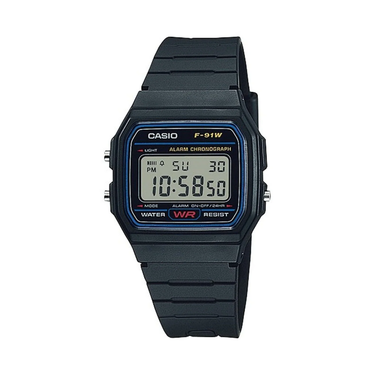 Casio Vintage Resin Quartz Watch F91W-1