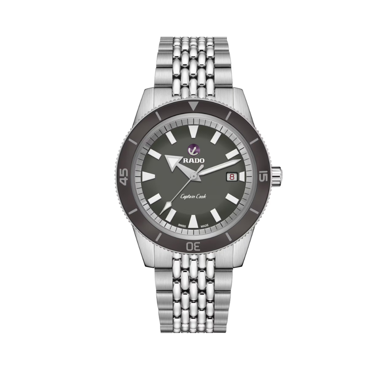 Rado Captain Cook Men's 42mm Stainless Steel Automatic Watch R32 505 019