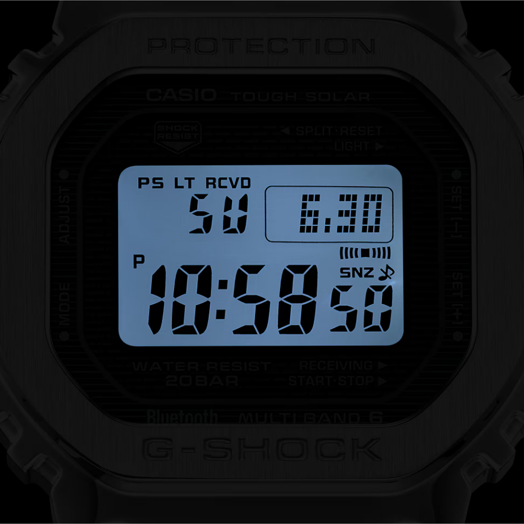 Casio G-SHOCK Stainless Steel Solar Watch GMWB5000D-3